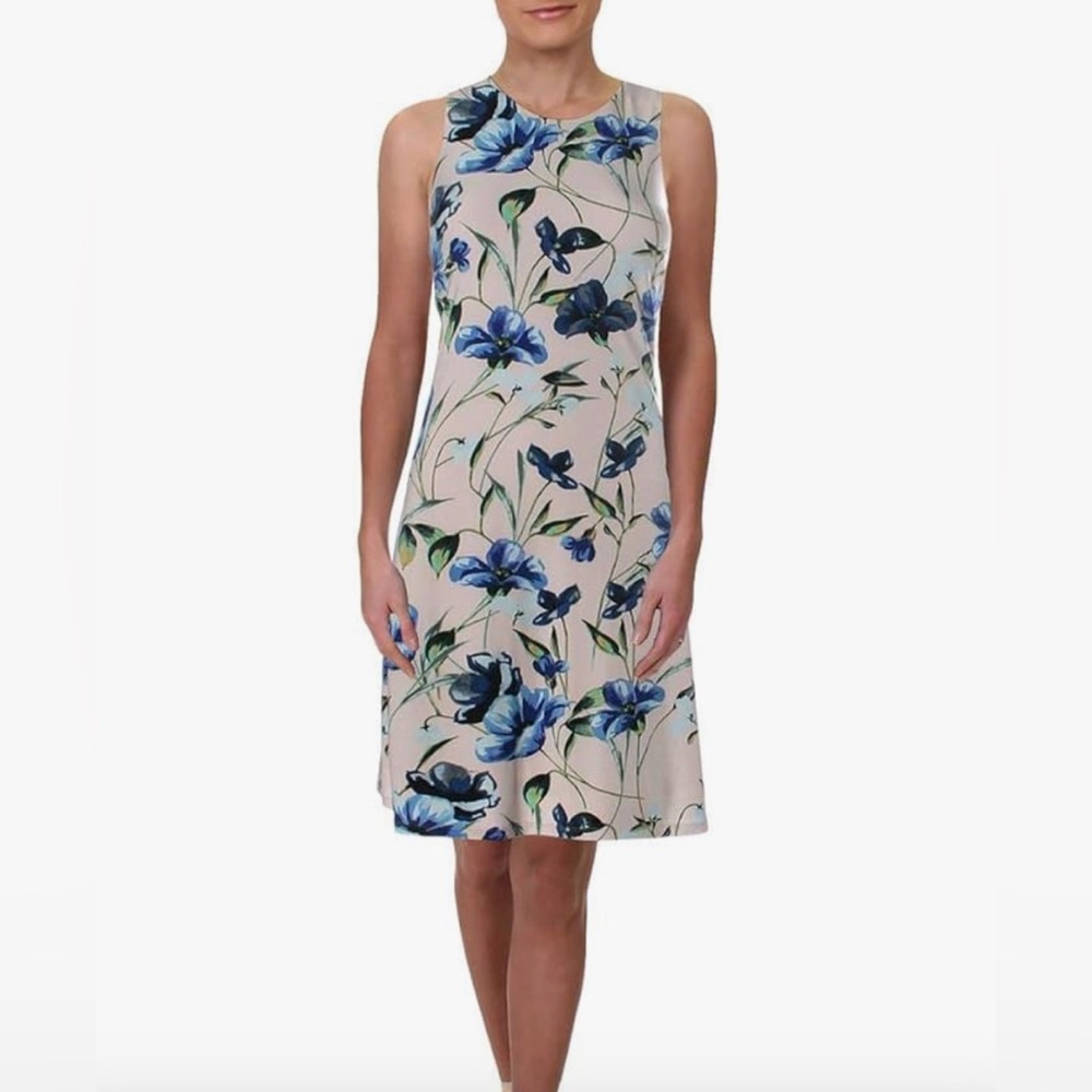 Used Lauren Ralph’s Lauren pink and blue floral dress